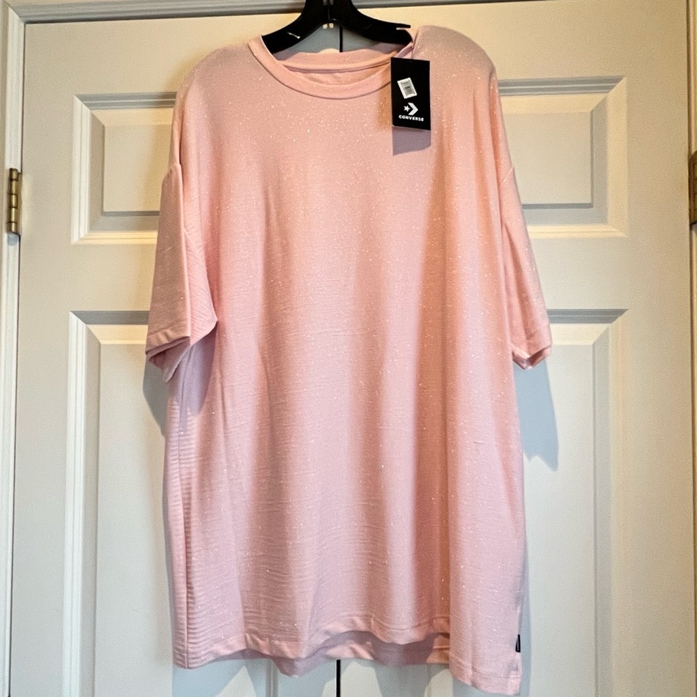 CONVERSE x Miley Cyrus Pink Shirt/Dress - Picture 7 of 14